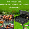 125 Stainless Steel Briefcase Style Barbecue Grill Toaster (Medium, Black) China