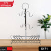 5171 Cup & Dish Steel Rack 40cm For Dining Table & Kitchen Use DeoDap
