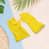 0679 Multipurpose Rubber Reusable Cleaning Gloves, Reusable Rubber Hand Gloves I Latex Safety Gloves I for Washing I Cleaning Kitchen I Gardening I Sanitation I Wet and Dry Use Gloves (1 Pair)