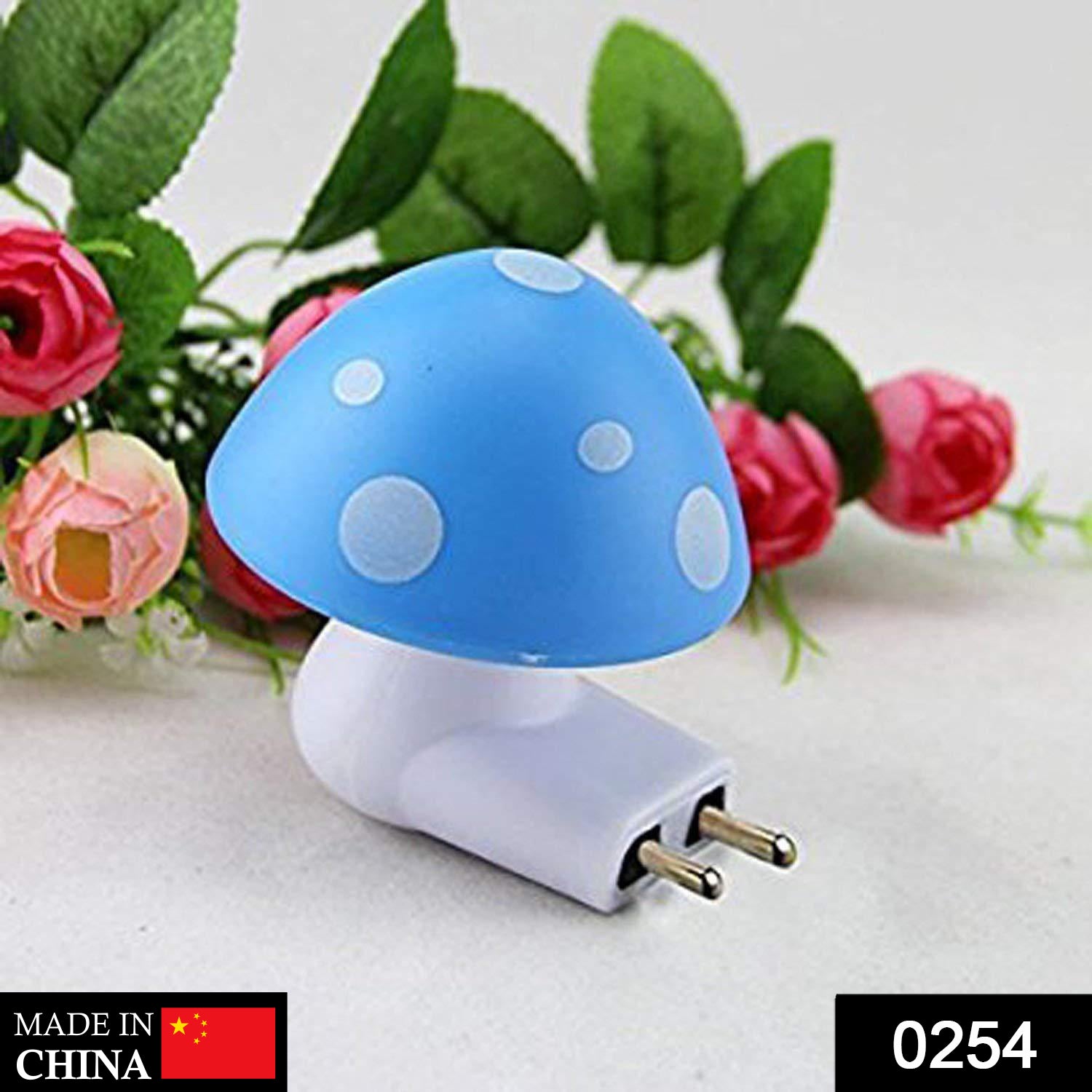 0254 Automatic Night Sensor Mushroom Lamp (0.2 watt, Multicolour) DeoDap