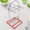 5191 2in1 Cup & Dish Stand Steel 26cm For Kitchen & Home Use DeoDap
