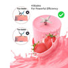 5334 Blender Portable Juicer for Smoothie , Juice , Vegetable Shakes with 4 Blades Wireless Charging Mini Personal Size Mixer Bottle Grinder, 380 Ml Multicolor DeoDap