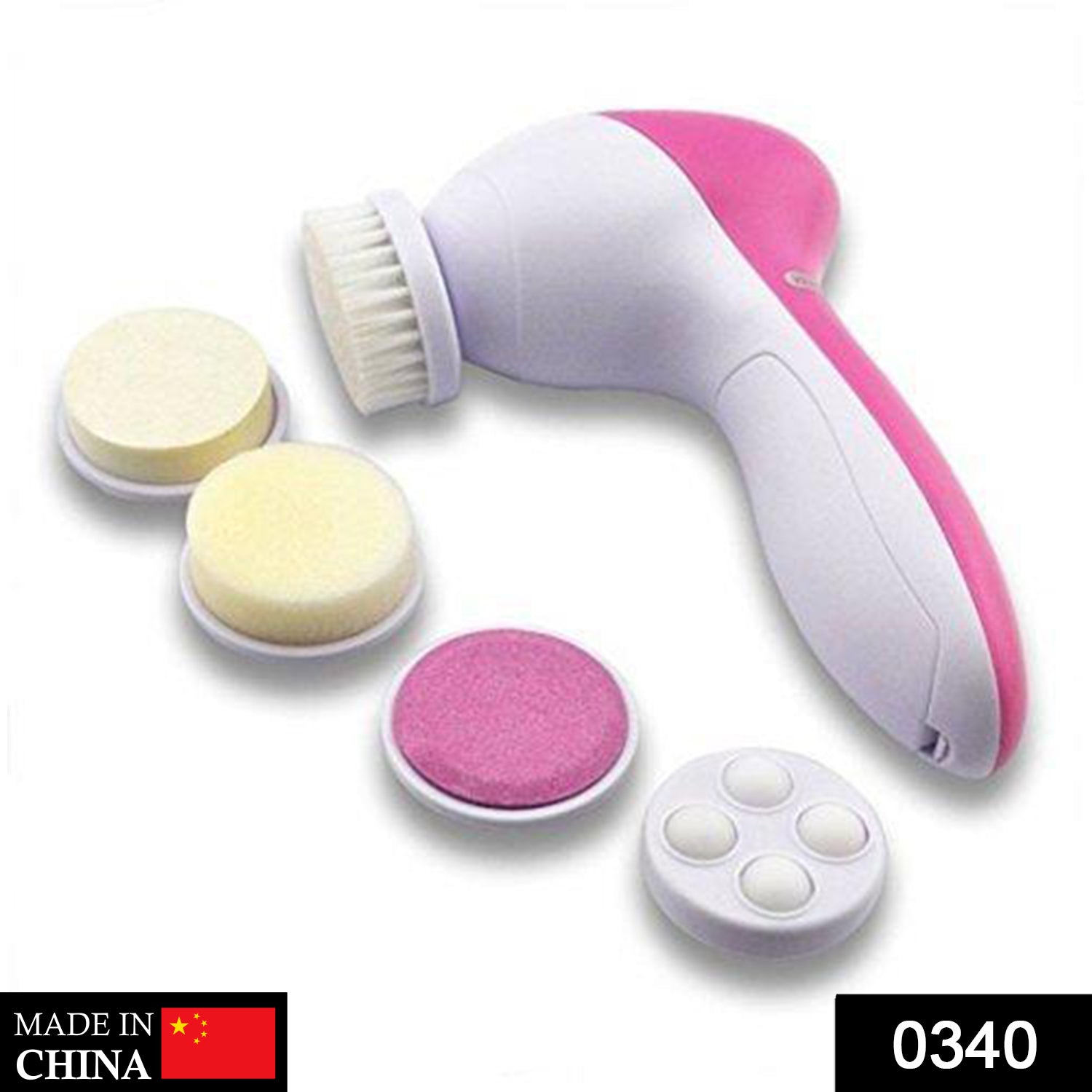 340 -5-in-1 Smoothing Body & Facial Massager (Pink) BUDGET HUB