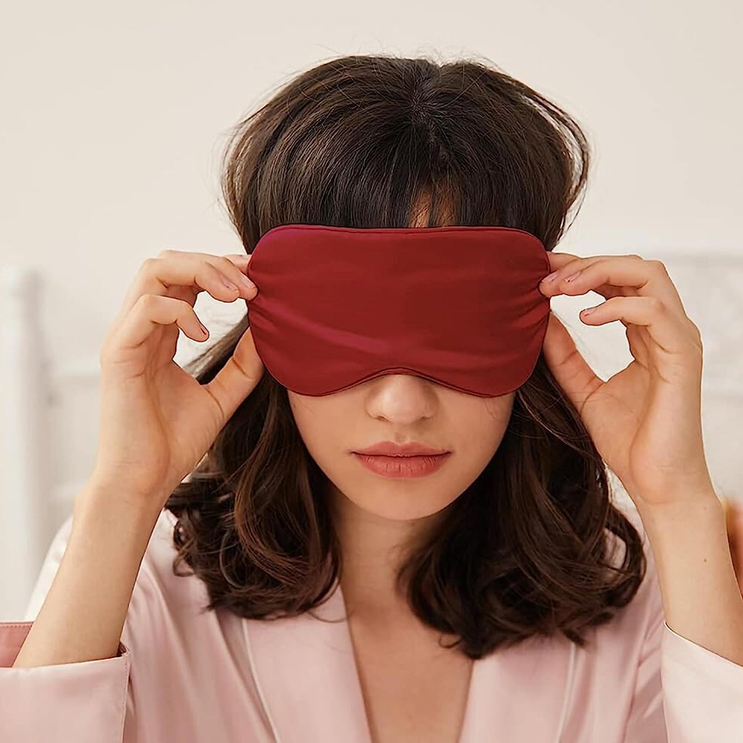 6905 SLEEPING MASK LIGHTWEIGHT COTTON FABRIC BLINDFOLD SOFT EYE MASK SUPER NEW PREMIUM EYE MASK (1 PC)