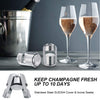 2334 Stainless Steel Sealed Sparkling Champagne Bottle Stopper Big size DeoDap