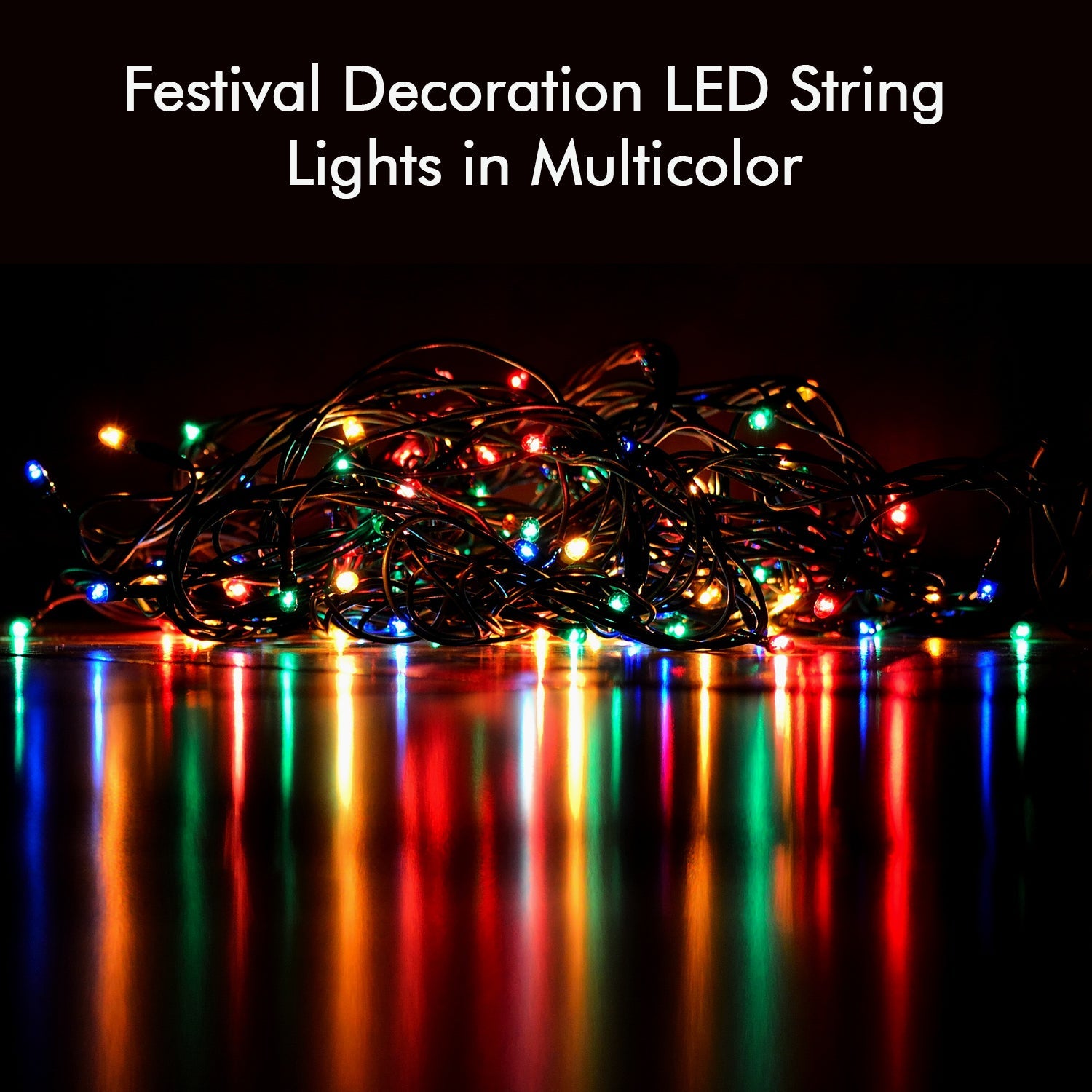 8345 9Mtr Home Decoration Diwali & Wedding LED Christmas String Light Indoor and Outdoor Light ,Festival Decoration Led String Light, Multi-Color Light (36L 9 Mtr)