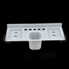 4777 4 in 1 Plastic Soap Dish and plastic soap dish tray used in bathroom and kitchen purposes. DeoDap