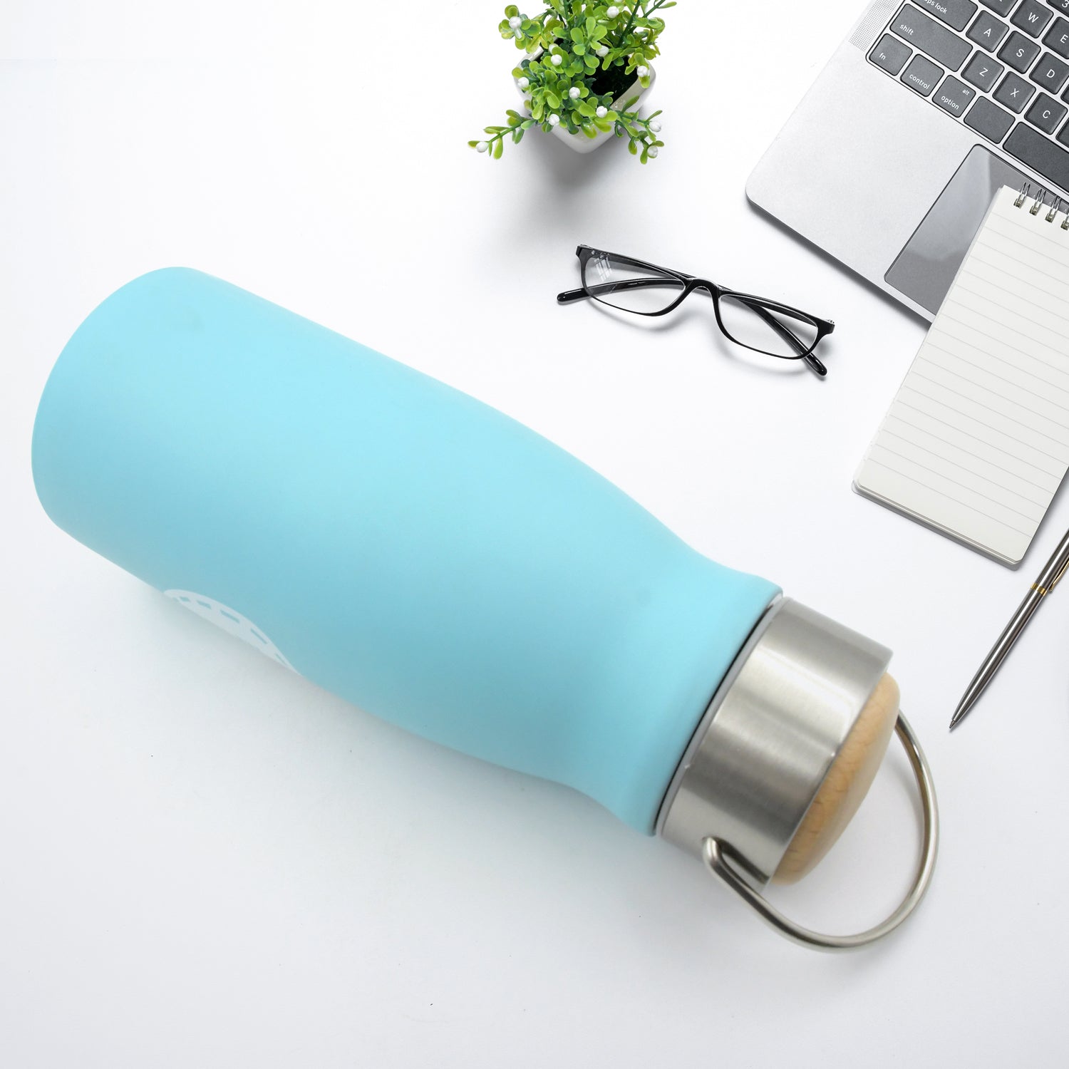 0285 Stainless Steel Water Bottle With Handle, Fridge Water Bottle, Stainless Steel Water Bottle Leak Proof, Rust Proof, Hot & Cold Drinks, Gym Sipper BPA Free Food Grade Quality, Steel fridge Bottle For office/Gym/School (360 ML)