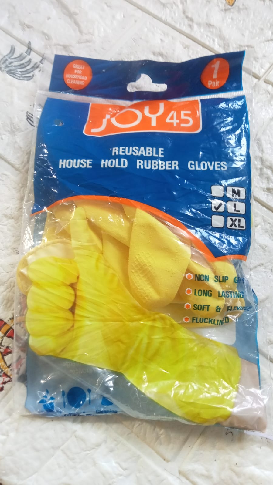 0679 Multipurpose Rubber Reusable Cleaning Gloves, Reusable Rubber Hand Gloves I Latex Safety Gloves I for Washing I Cleaning Kitchen I Gardening I Sanitation I Wet and Dry Use Gloves (1 Pair)