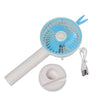 7606 Mini Portable Hand Fan USB Rechargeable Fan With Led Light Fan for Indoor and Outdoor Use by Women and Men Table Standing Stand Included DeoDap