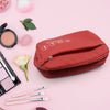 7938 Travel Wash Bag Multi-Functional Waterproof Cosmetic Storage Bag Handheld Foldable Hook Cosmetic Bag with Zipper Closure Handbag Portable Classification Bags(1 Pc Mix Design)