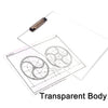 4080 Transparent Premium Exam Pad Best for Students in All Exams Unbreakable Flexible Board with a Centimeter Measuring Side Pad For School & Exam Use DeoDap