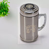 6751 Double-Wall Thermos Water Bottles, Spill Proof with Leakproof Drinking Cup DeoDap