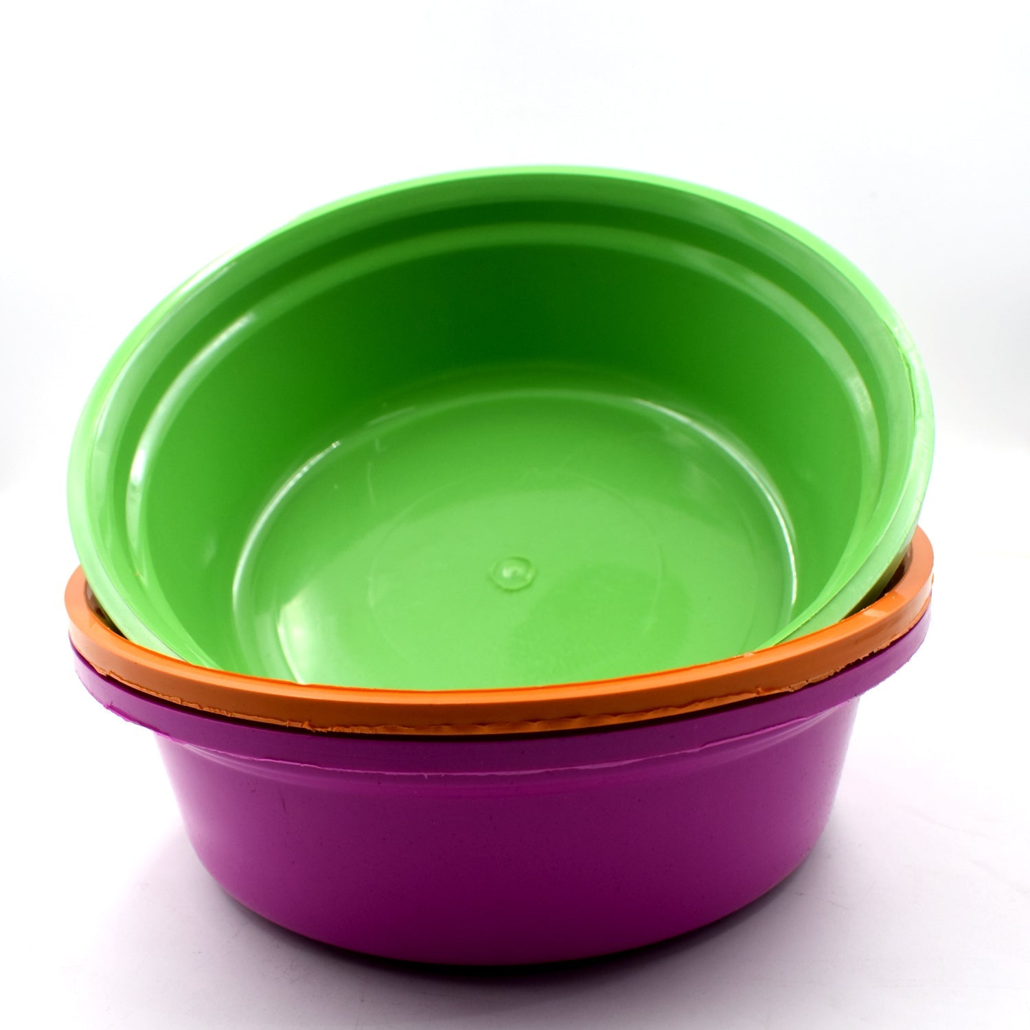 2592 Round Plastic Basin And Plastic Mixing Bowl Set. DeoDap