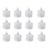 12 Pcs Flameless and Smokeless Decorative Acrylic Candles Transparent Led Tea Light Candle for Gifting, House, Diwali, Christmas, Festival, Events Decor Candles