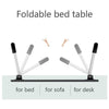 7693  Ludo Design Foldable Bed Study Table Portable Multifunction Laptop Table Lapdesk for Children Bed Foldable Table Work Office Home with Tablet Slot & Cup Holder DeoDap