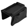 8164 Sofa Arm Rest Hanging Storage Bag, Storage Bag for Sofa Ideal for Sorting Magazines iPad Books (Black)