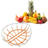 5256 Leaf Fruit Bowl Attractive Fruit Bowl Steel 23cm For Kitchen & Home Use DeoDap