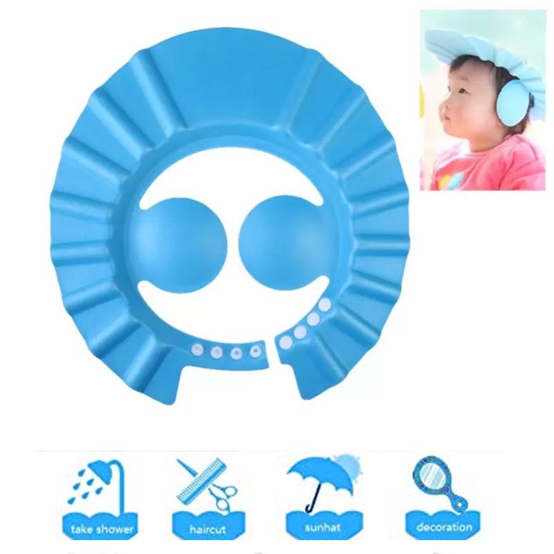 0378 Adjustable Safe Soft Baby Shower cap BUDGET HUB