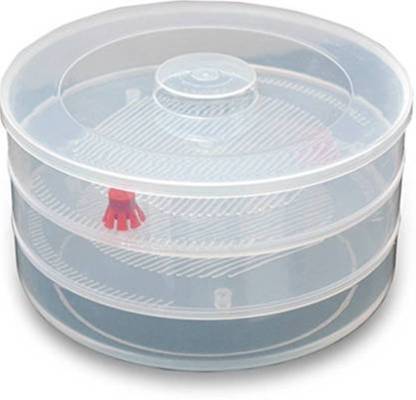 093 Plastic 3 Compartment Sprout Maker, White BUDGET HUB