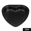 2209 Heart Shape Cake Mould Non Stick  Steel 1 kg Cake Baking Tray ( 23cm) DeoDap
