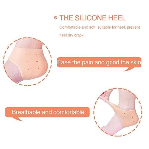 339 Moisturizing Skin Softening Silicone Gel for Dry Cracked Heel Repair (Multicolour) BUDGET HUB