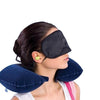 505 -3-in-1 Air Travel Kit with Pillow, Ear Buds & Eye Mask BUDGET HUB WITH BZ LOGO