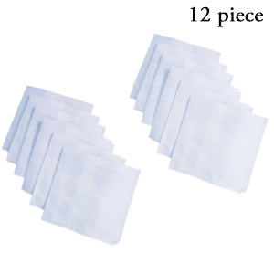 1537 Men's King Size Formal Handkerchiefs for Office Use - Pack of 12 DeoDap