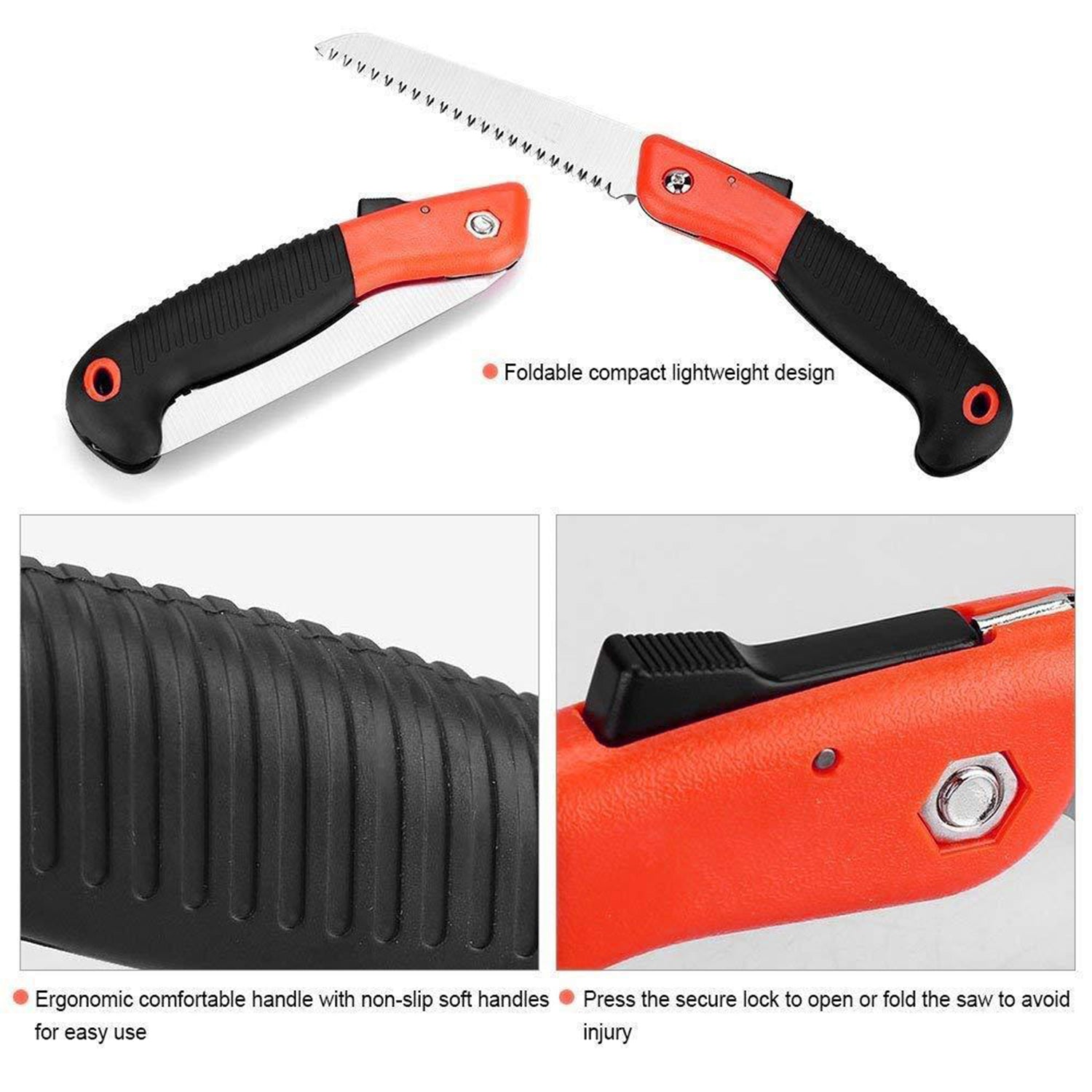 0464L FOLDING SAW FOR TRIMMING, PRUNING, CAMPING. SHRUBS AND WOOD DeoDap