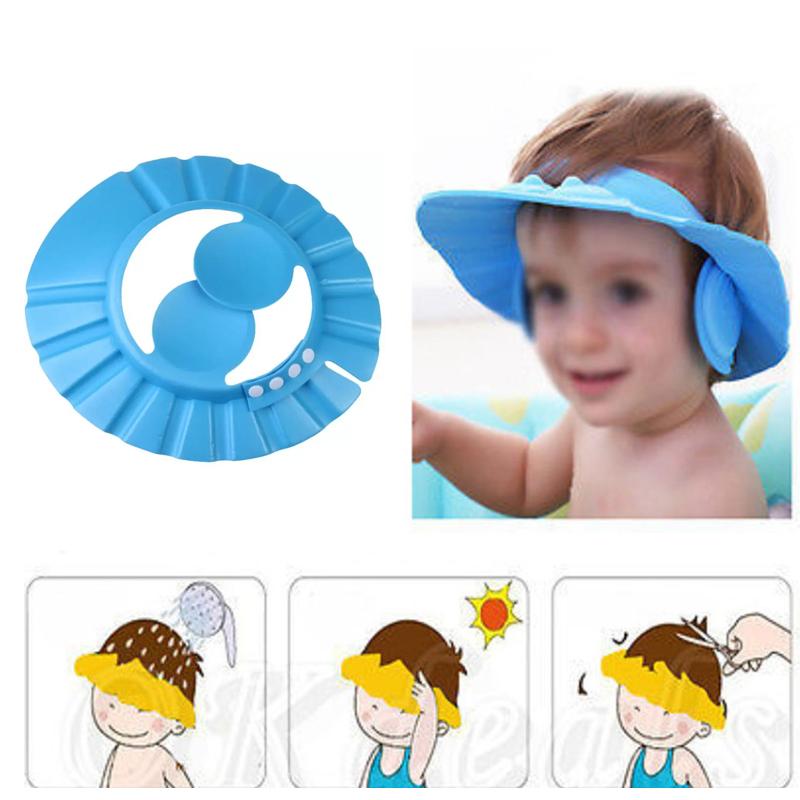 0378 Adjustable Safe Soft Baby Shower cap BUDGET HUB