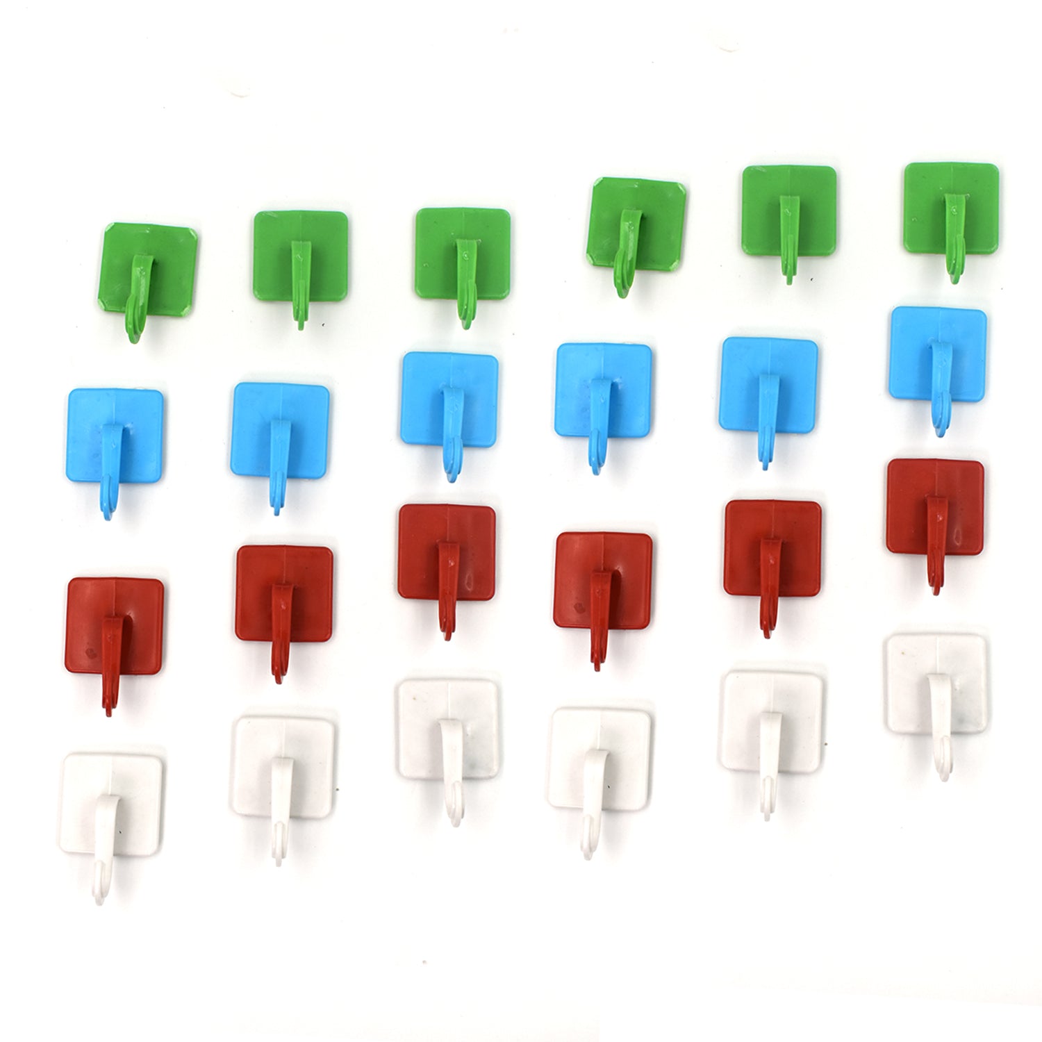 4834 Heavy Duty Self Adhesive Sticky Wall Hooks (Pack Of 24) DeoDap