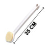 6197 Body Brush Long Handle Dry Brush Soft Bristle Bath Brush Back Scrub Exfoliating Massage. DeoDap