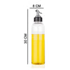 2288 1ltr Plastic Oil Dispenser With Lid - Clear, Drip Free Spout, Controlled Use.