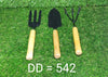542 Gardening Tools - Hand Cultivator, Small Trowel, Garden Fork (Set of 3) DeoDap