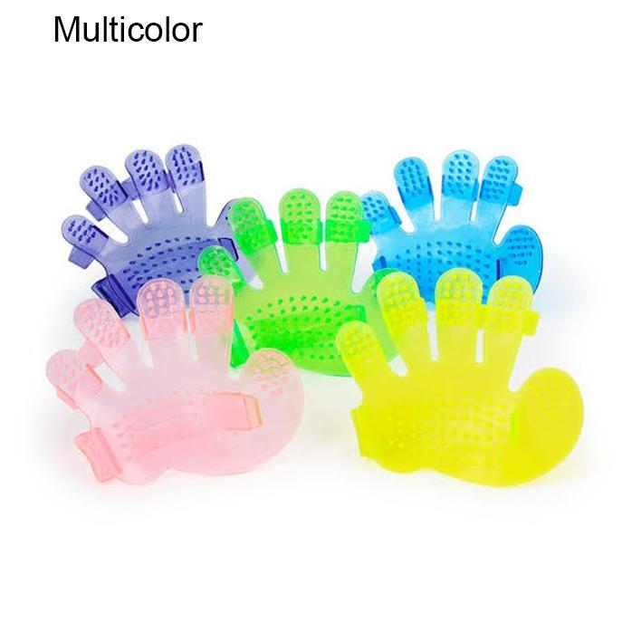 172 Rubber Pet Cleaning Massaging Grooming Glove Brush DeoDap