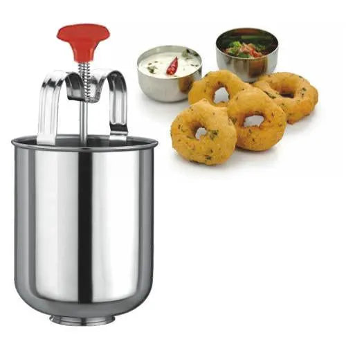 0145B Stainless Steel Medu Vada And Donut Maker For Perfectly Shaped And Crispy Vada Maker DeoDap