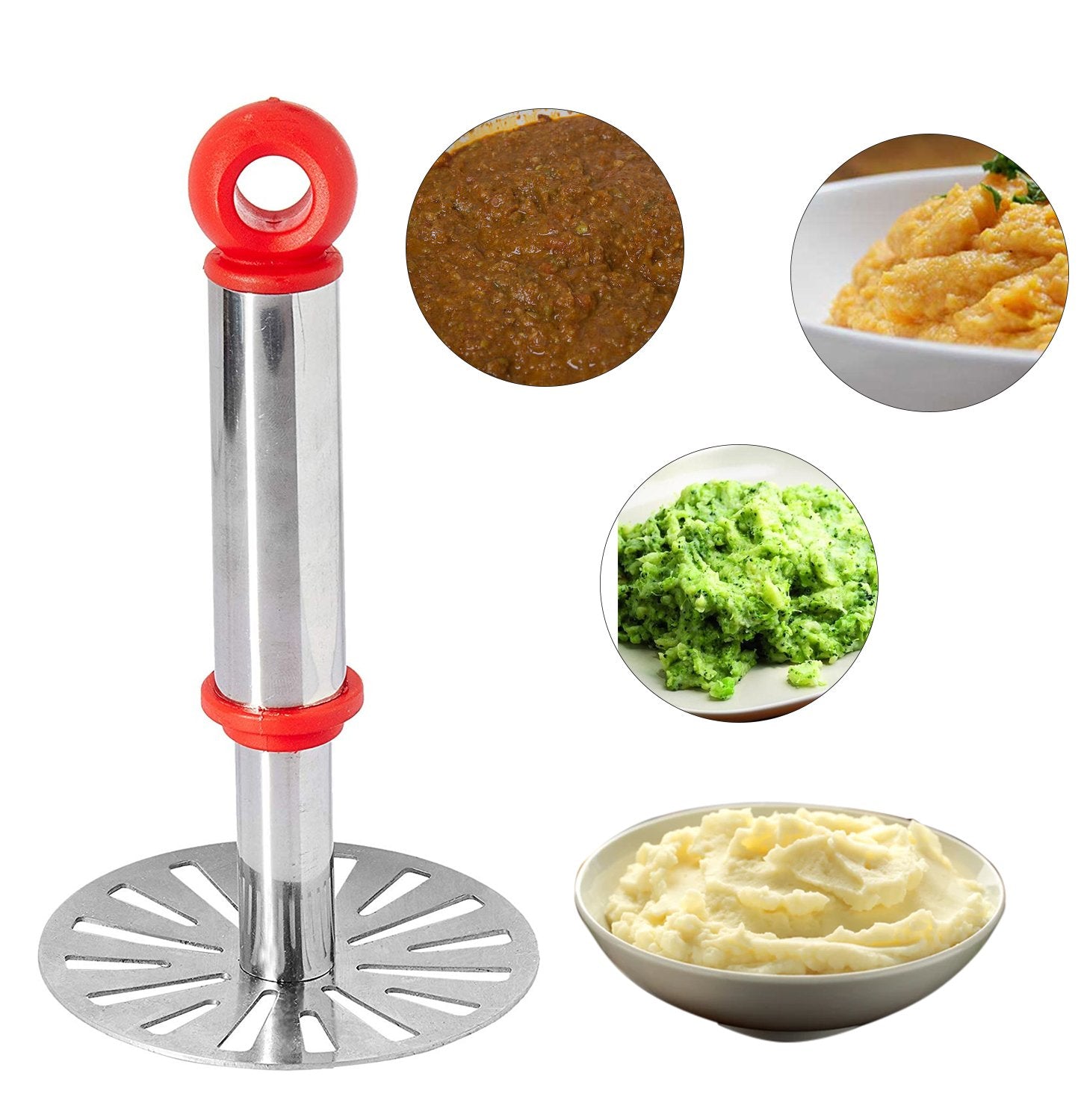 586 Stainless Steel Potato Masher, PauBhaji Masher DeoDap