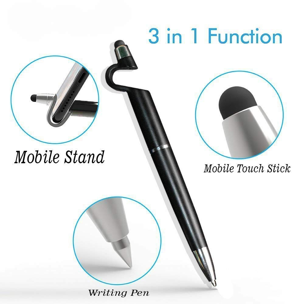 1594 3 in 1 Ballpoint Function Stylus Pen with Mobile Stand DeoDap