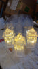 8443 Lantern Shape Led Light Decorative LED Flickering Crystal Candle Light for Holiday Party, crylic Crystal Table Lamp Crystal Table Lamp Atmosphere Lamp Bedroom (MOQ :- 12pc)