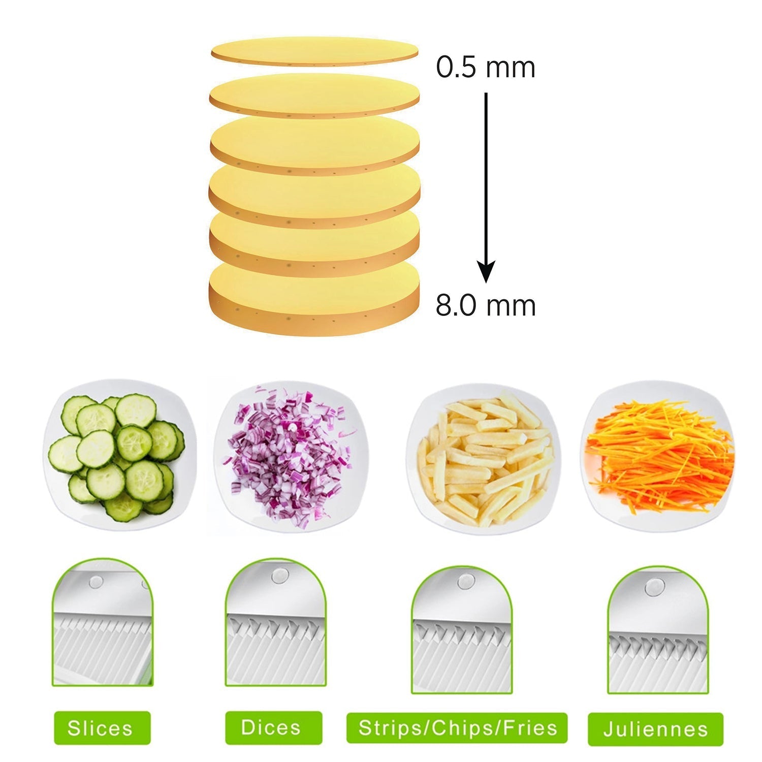 2803 Multi functional Time Saving Adjustable Hand Press Vegetables Chopper DeoDap