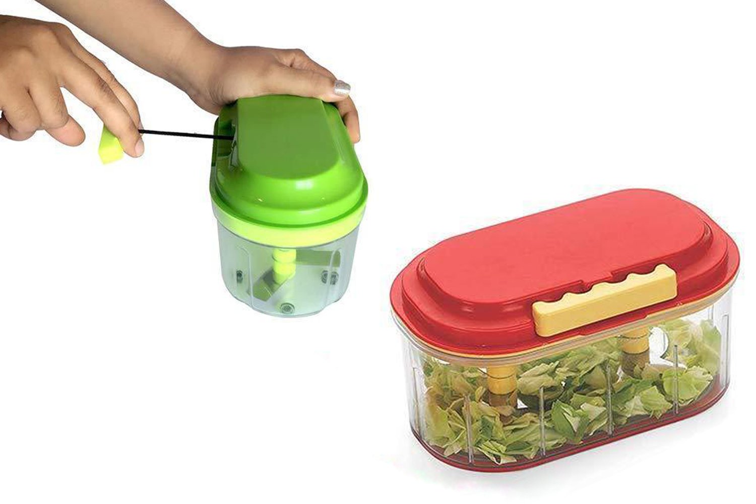 0071 Plastic Vegetable Chopper  (1000 ml) BUDGET HUB