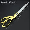 1547 Stainless Steel Tailoring Scissor Sharp Cloth Cutting for Professionals (9.5inch) (Golden) DeoDap