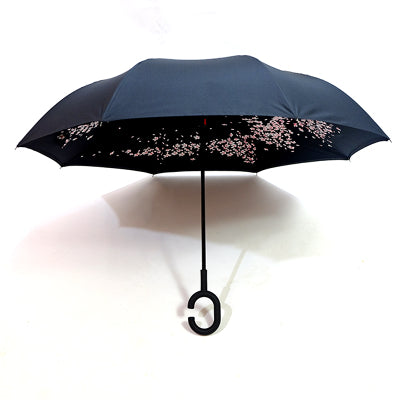 0233 Printed Travel Windproof Umbrella (Reverse Umbrella) DeoDap