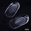 1472 Silicone Gel Heel Pad Protector Insole Cups for Heel Swelling Pain Relief DeoDap