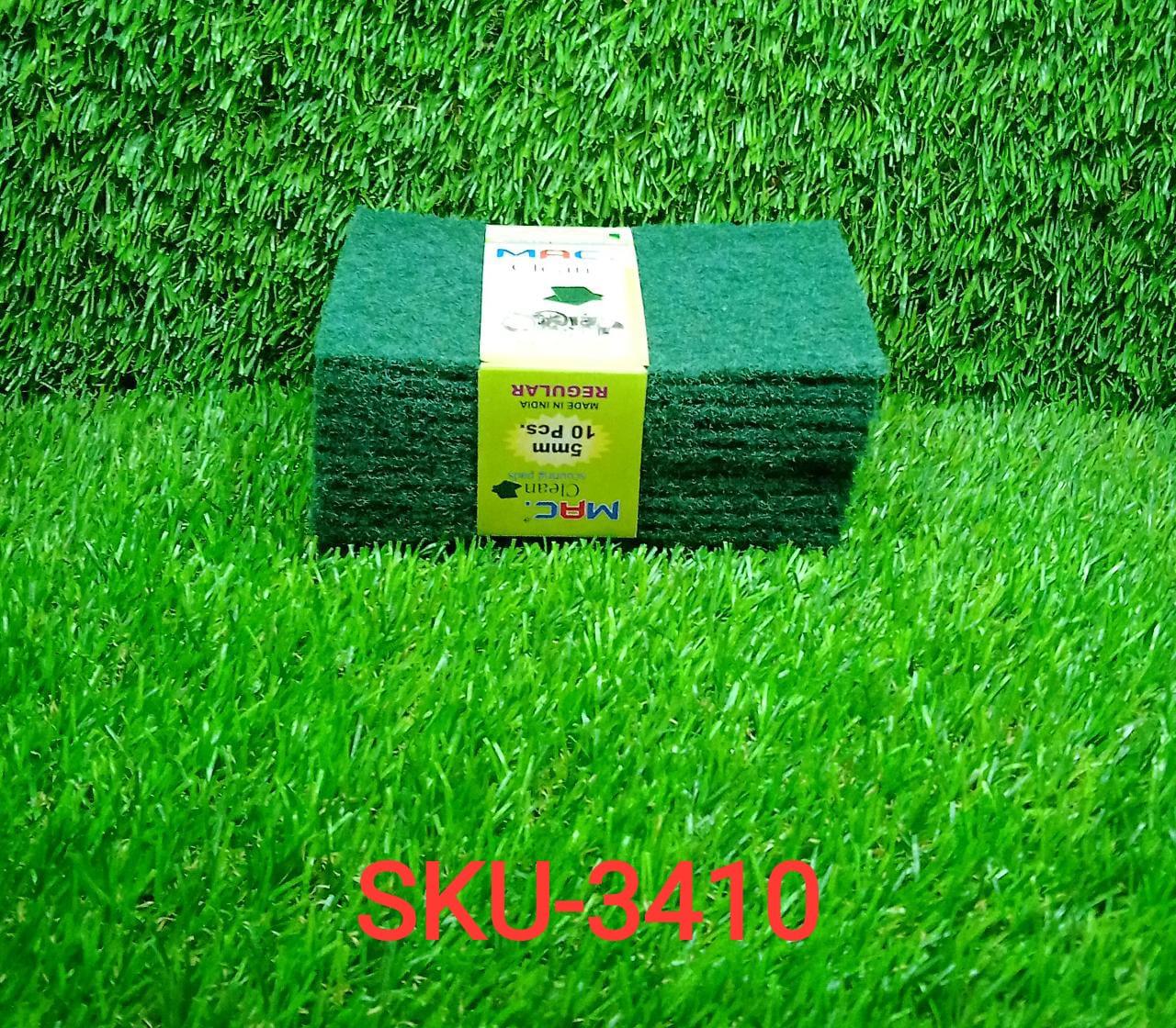 3410 Scrub Sponge Cleaning Pads Aqua Green  10PCS